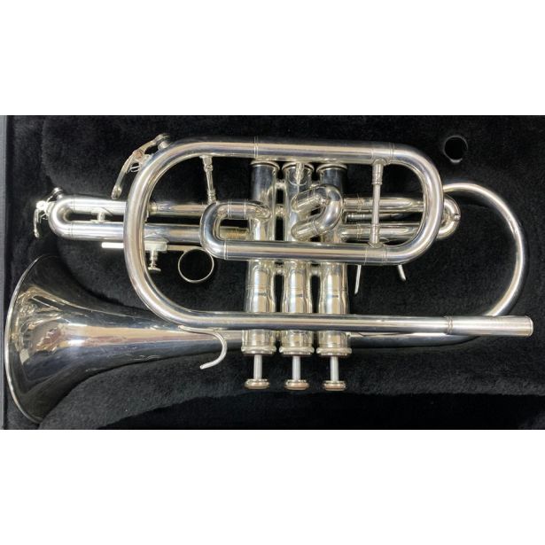 Used Bb Cornet Jupiter JCR520MS Silver SN: M11610