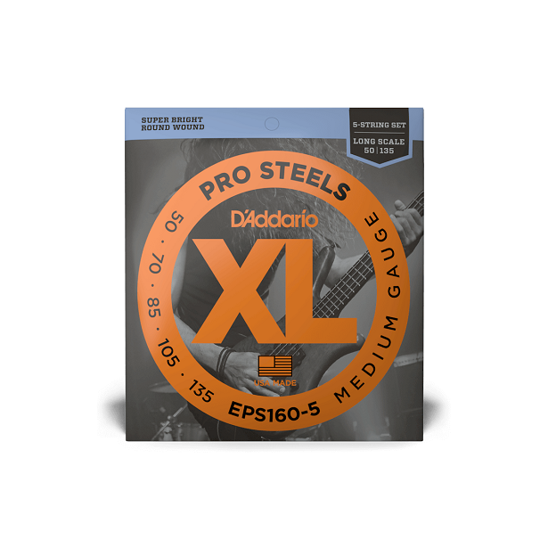 D' Addario ProSteels Bass String Set EPS160-5