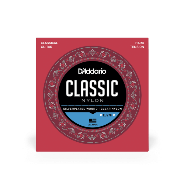D' Addario Classical Guitar Nylon Strings Set Hard Tension EJ27H