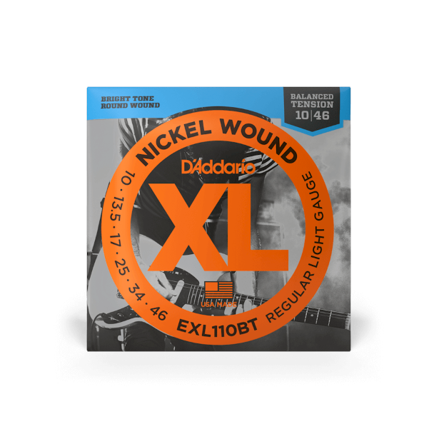 D' Addario Electric Guitar Strings Set Balanced Tension Regular Light 10-46 EXL110BT