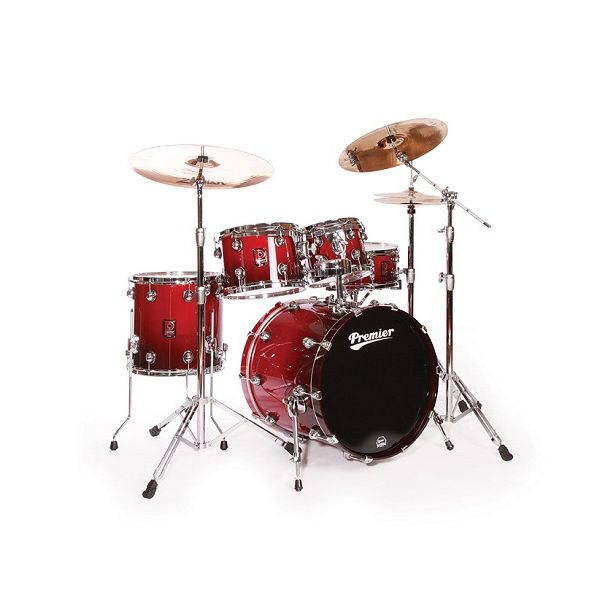 Premier Genista Drum Set- Cherry Fade