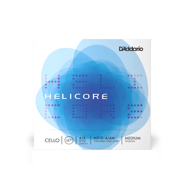 D' Addario Helicore Cello String Set 4/4 Scale Medium Tension H510 4/4M