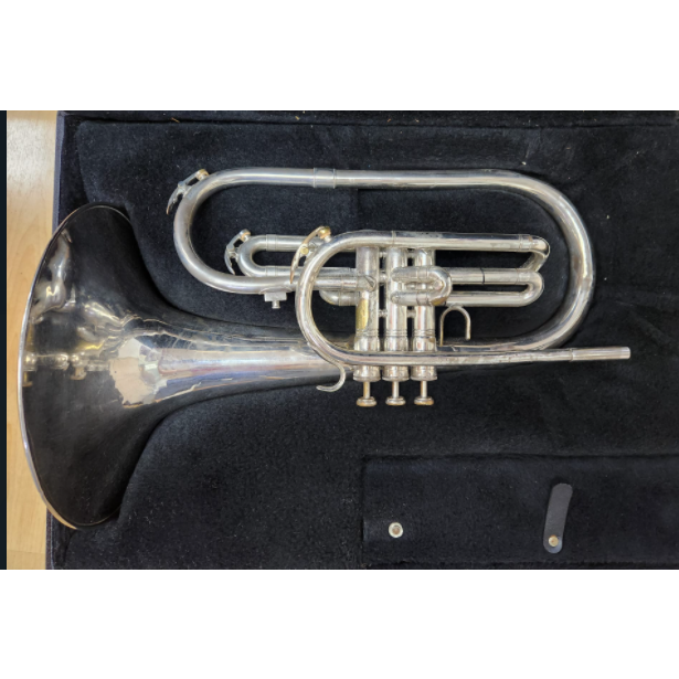 Used Conn Marching Mellophone 132E Silver s/n# 541976