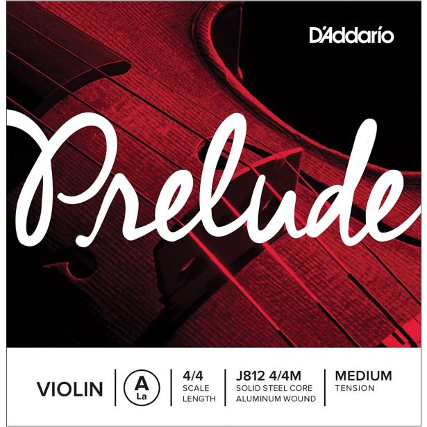 D' Addario Prelude Violin A String 4/4 Scale Medium Tension J812 4/4M