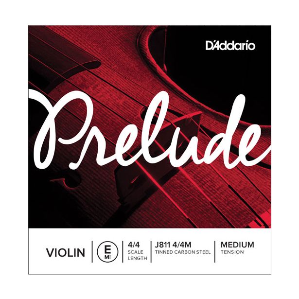 D' Addario Prelude Violin E String 4/4 Scale Medium Tension J811 4/4M