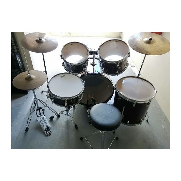 Used Premier Cabria Drumset Maroon