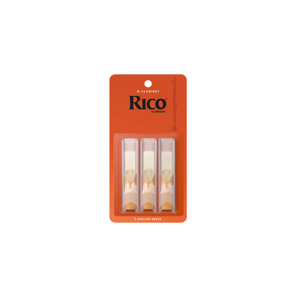 Rico 3 Pack Reeds Bb Clarinet
