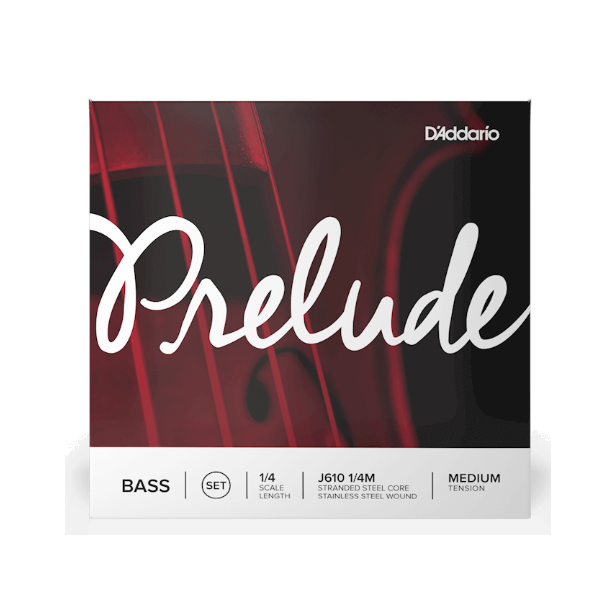 D' Addario Prelude Double Bass String Set 3/4 Scale Medium Tension J610 1/4M
