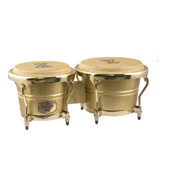 Tycoon 7" & 8 1/2" 40TH ANNIVERSARY CELEBRATION SERIES BONGOS - Gold | TB40CSB-G