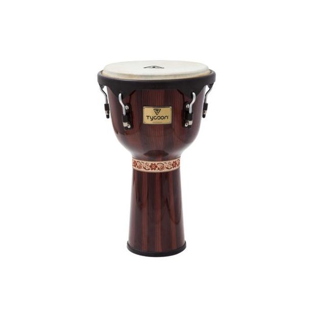 Tycoon Djembe 12 inch Artist Series Hand Painted Brown TJ-72 B HP BR