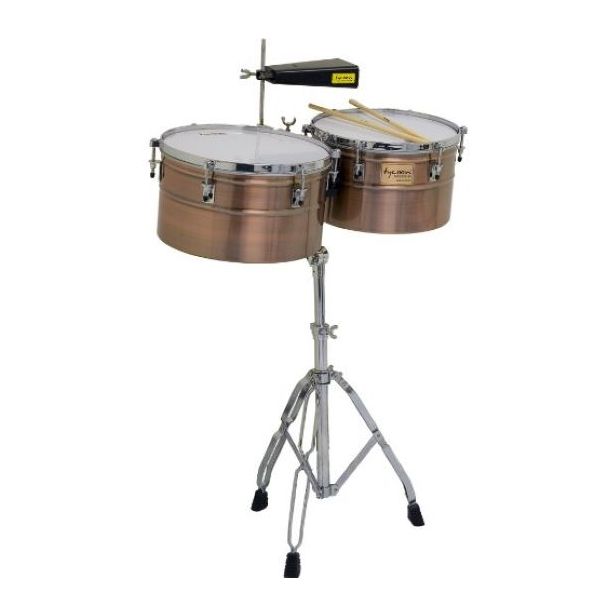 Tycoon 14+15 inch Timbales long body antique copper/set TTI L-1415 AC
