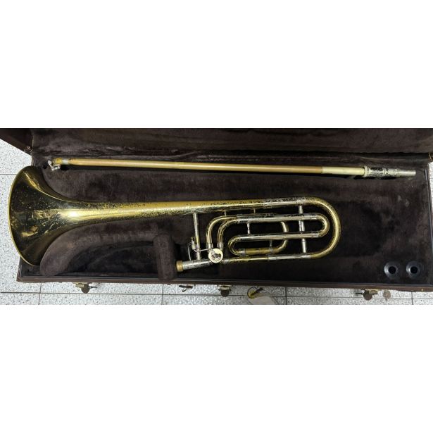Used Vincent Bach Tenor Trombone Bb/F 42 Lac SN: 58806
