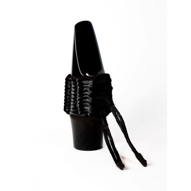 Bambu Hand Woven Alto Sax Ligature Black AA01