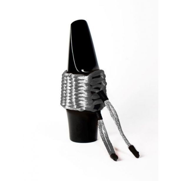 Bambu Hand Woven Alto Sax Ligature Silver AA07