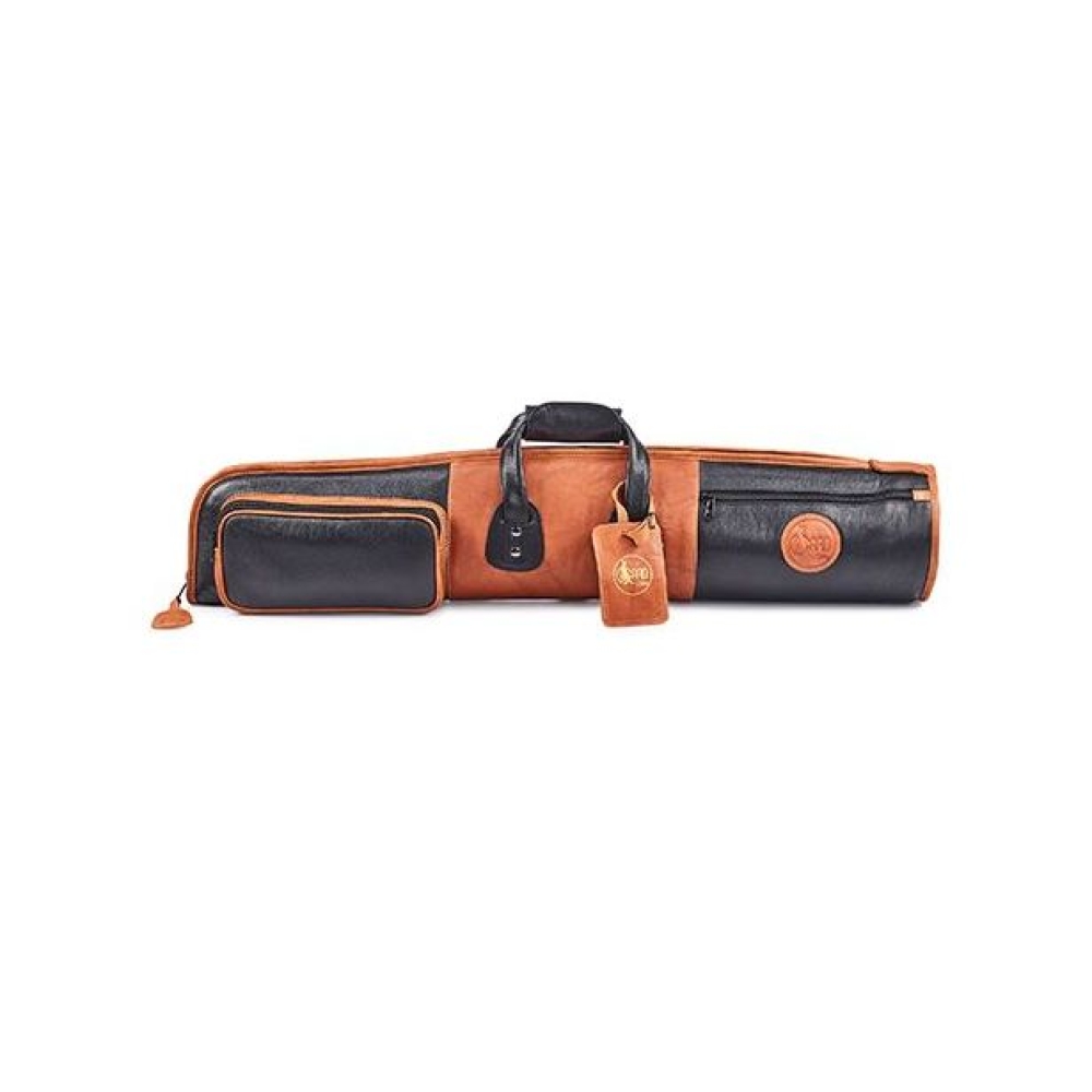 GARD Elite Straight Soprano Sax Gig Bag in Black leather with Tan trims Elite 101-ELK