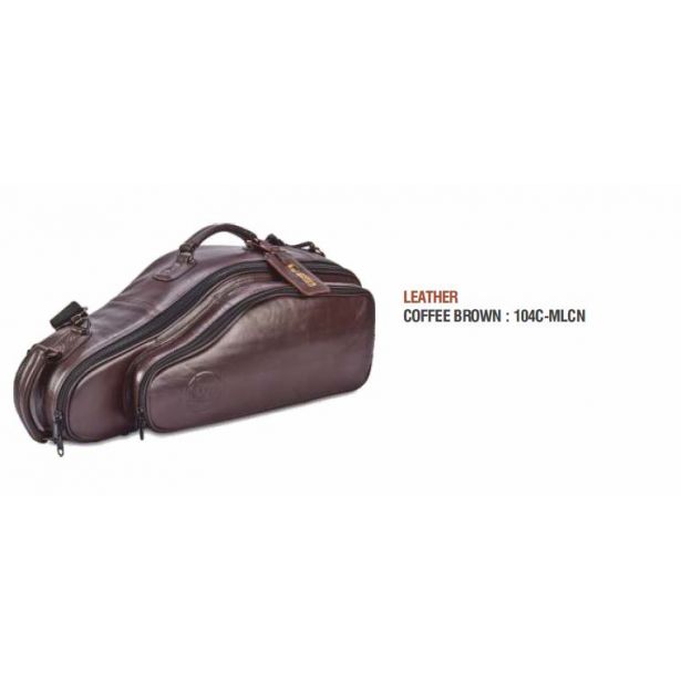 Gard Bags Alto Sax European Model Pro Series Gig Bag 104C-MLCN (Leather -Coffee Brown)