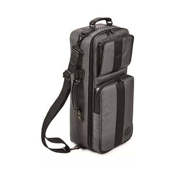 Gard Bag Compact Double Trumpet Gig Bag Elite 4-ECSGK (Grey Nylon with Black Leather Trim)