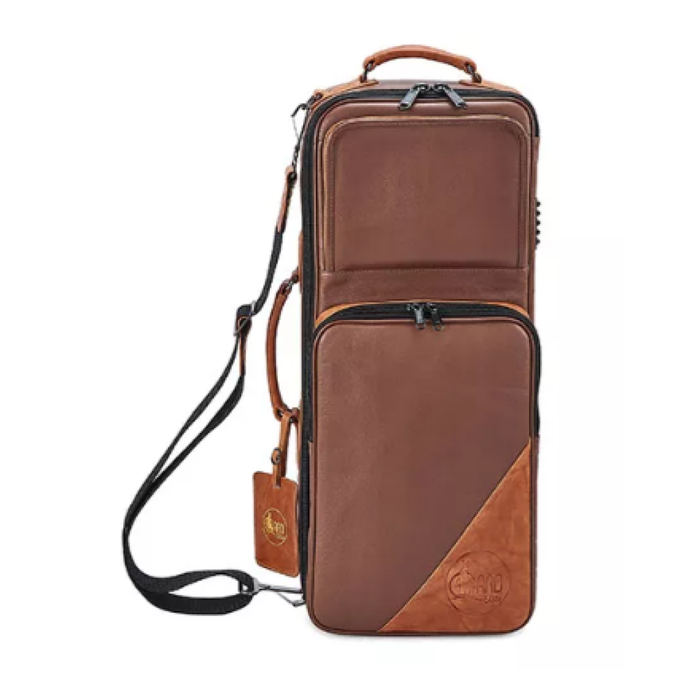 Gard Bag Compact Double Trumpet Gig Bag Elite 4-ECLN-AL (Brown Leather)