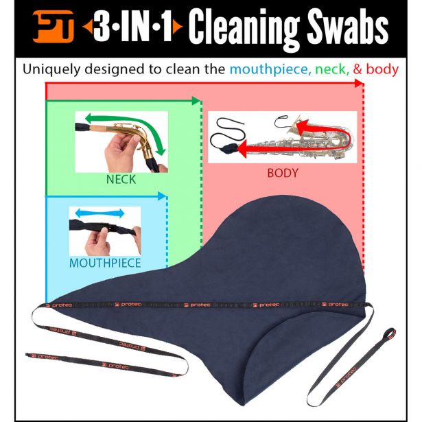 Protec Tenor Sax 3 in 1 Swabs A124