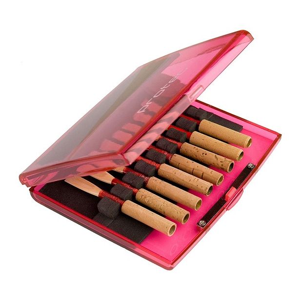 Protec Transparent Cherry Oboe Reed Case A252TC (holds 8 reeds)