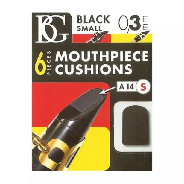 BG Woodwind Mouthpiece Cushions 0.3mm Thin Black - Small A14S