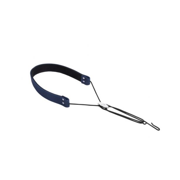 Bambu Tenor / Baritone Sax Padded Leather Neck Strap Blue CAT03
