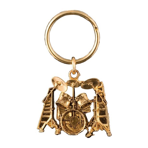 Drumset Gold Keychain FPK549G
