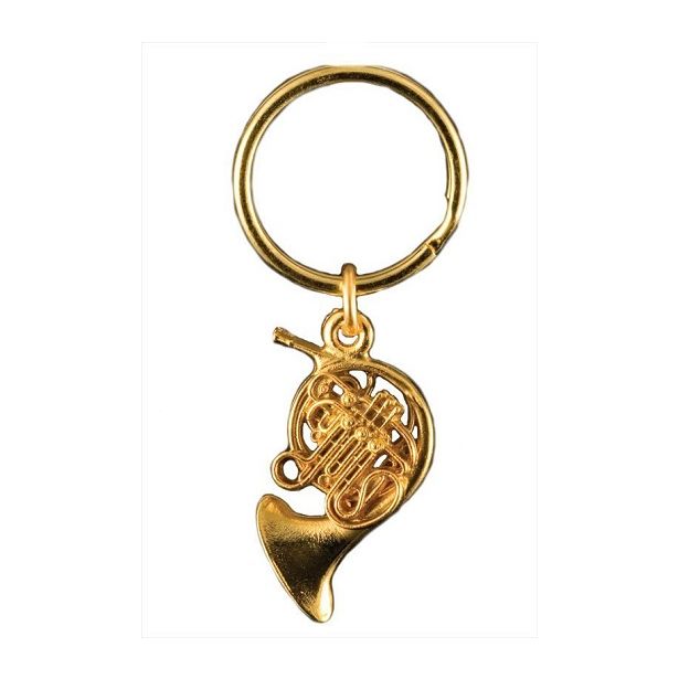 French Horn Gold Keychain FPK558G