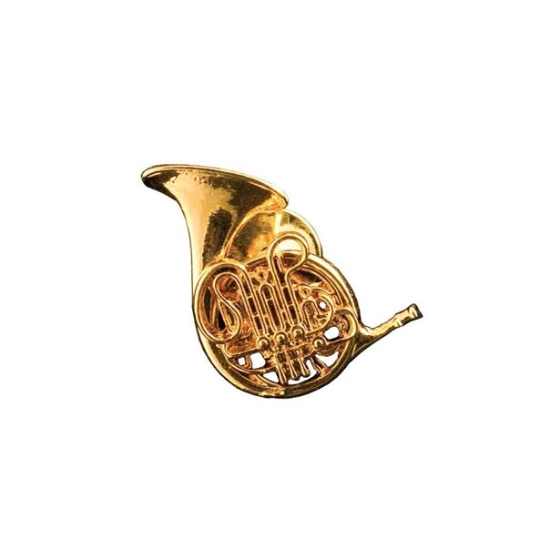 French Horn Gold Pin FPP558G