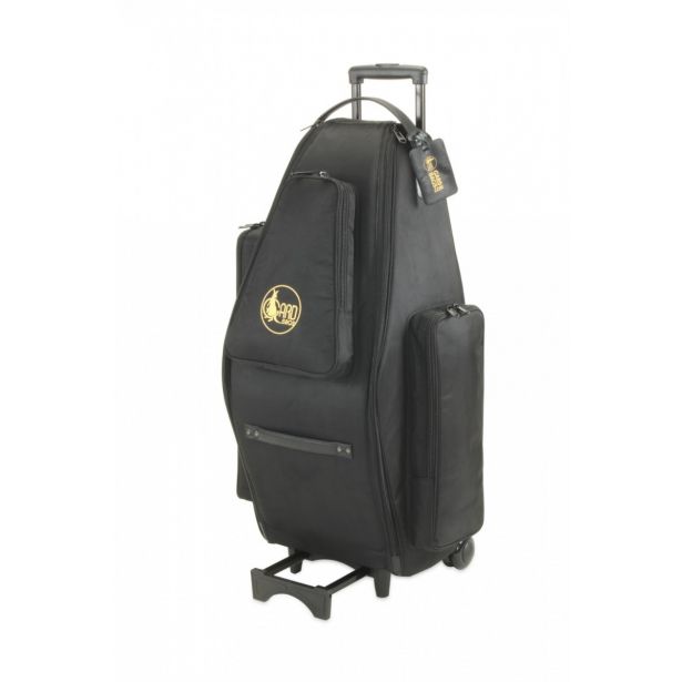 Gard Bags Doubler's Sax Wheelie (Up to 2 Tenors) 125-WBFSK (Synthetic, Black)
