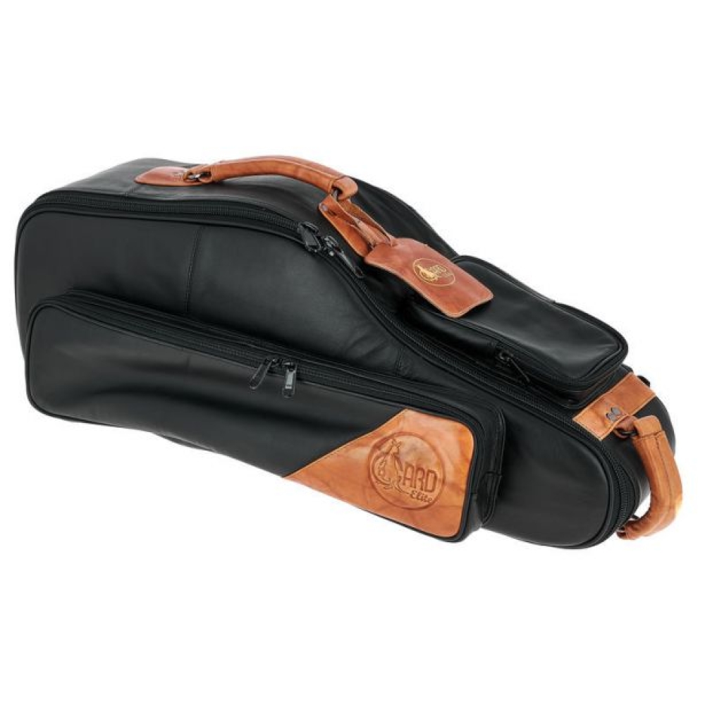 Gard Bags ELITE Alto Sax Gig Bag 104C-ELK (Black Leather & LNT Antique Leather Trims)