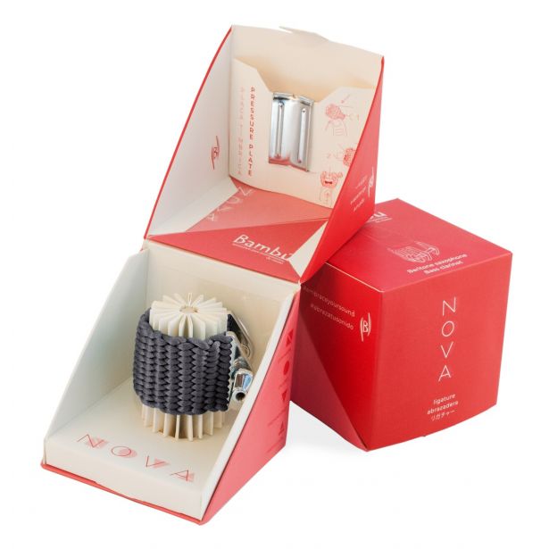 Bambu Baritone Sax/ Bass Clarinet Ligature NOVA Graphite Gray NB02