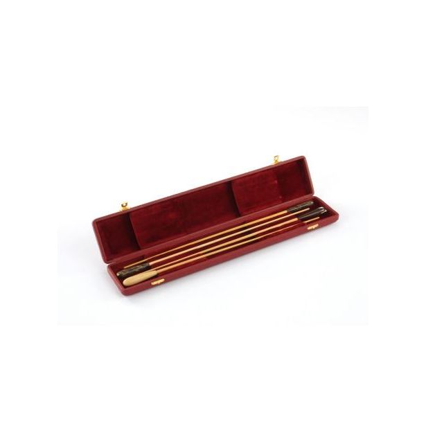 TAKT HARD CASE BURGUNDY COTTON, 4 BATONS CAPACITY HCCY-4