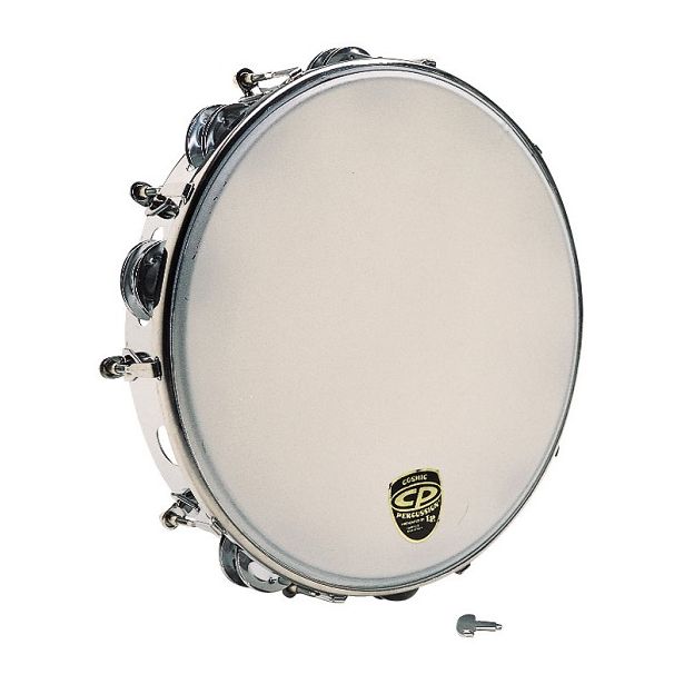 LP Tunable Tambourine, Metal, 10 w/tuning key CP392