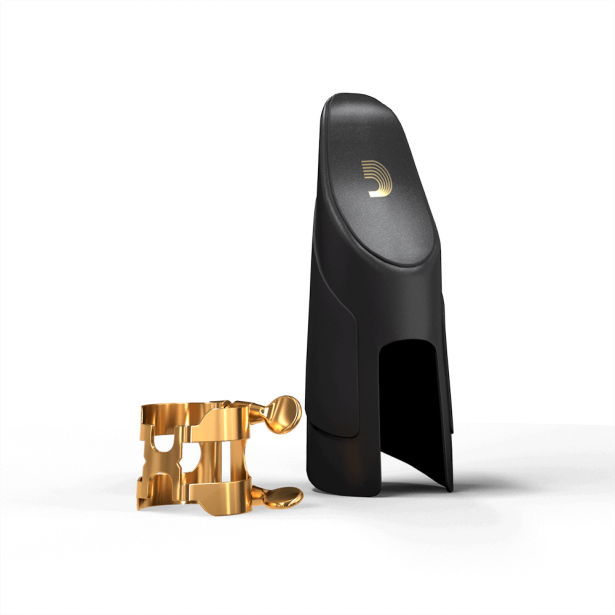 Rico Alto Sax H-Ligature with Cap HAS1G (Gold Plated)