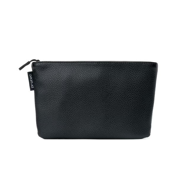 Protec Multi-Brass Slim Mouthpiece Pouch - Leatherette With Zipper Closure, 4-Piece (Black) A218