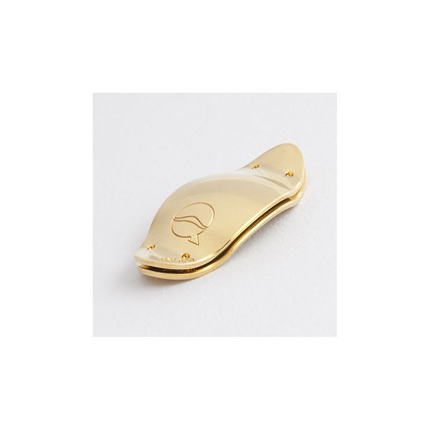 LefreQue Sound Bridge Yellow Gold Plated (Solid Silver) 33mm