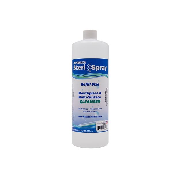 Superslick Steri-spray Mouthpiece and Multi-surface Cleanser Refill 32oz (0.95l)