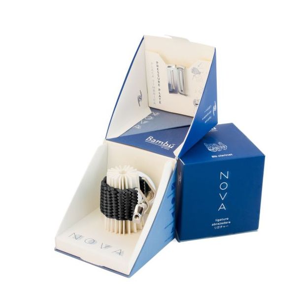 Bambu Bb Clarinet Ligature NOVA Black NC01