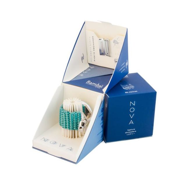 Bambu Bb Clarinet Ligature NOVA Turquoise NC03
