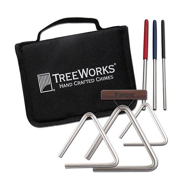 Treeworks Triangle Bag Package (4, 5 and 6 inch Triangles, w set of 3 beaters)