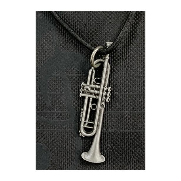 Trumpet Pewter Necklace FPN545PW