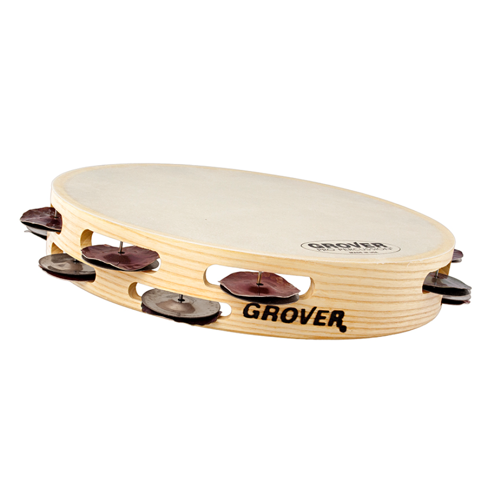 Grover Tambourine Silver Bantaweight Hybrid 10 double row TS/HS-B